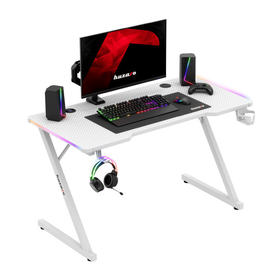 Huzaro Hero 2.5 RGB Alb Birou de Gaming