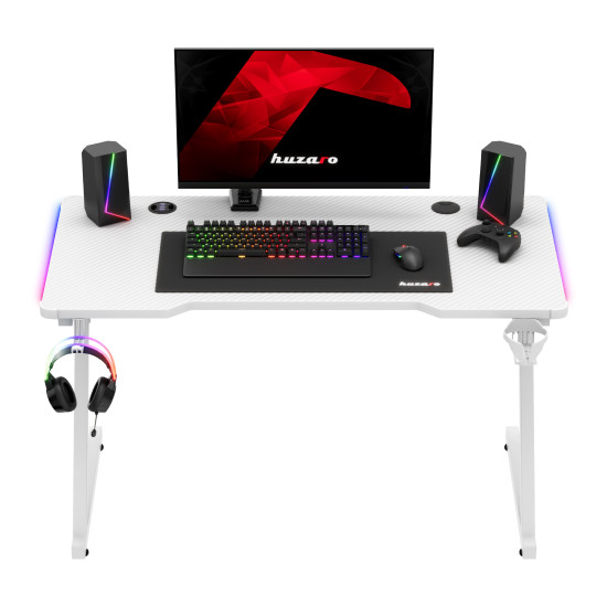 Huzaro Hero 2.5 RGB Alb Birou de Gaming