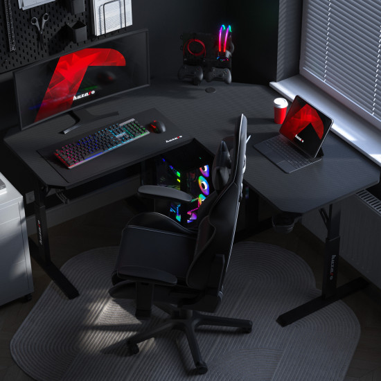 Huzaro Hero 7.3 Negru Colț Birou de Gaming
