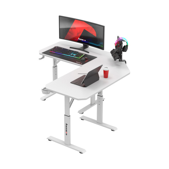 Huzaro Hero 7.3 Alb Colț Birou de Gaming