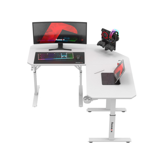Huzaro Hero 7.3 Alb Colț Birou de Gaming