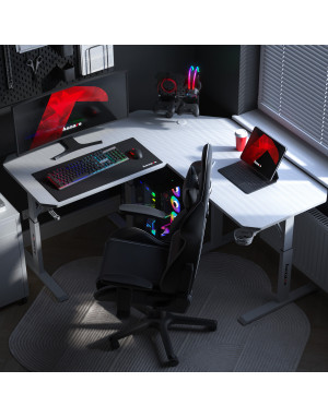 Huzaro Hero 7.3 Alb Colț Birou de Gaming