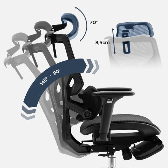 Mark Adler Expert 8.7 Negru Scaun ergonomic