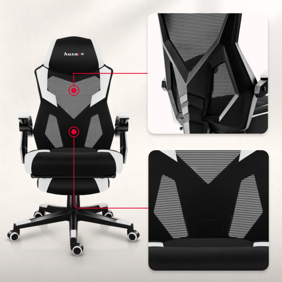 Huzaro Combat 3.1 Alb Scaun de Gaming