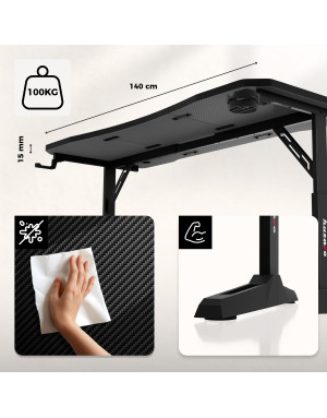 Huzaro Hero 3.6 Negru Birou De Gaming