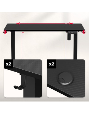 Huzaro Hero 7.9 Negru Electric Birou