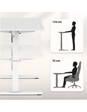 Huzaro Hero 7.9 Alb Electric Birou