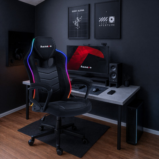 Huzaro Force 2.5 RGB Carbon Mesh Scaun de Gaming