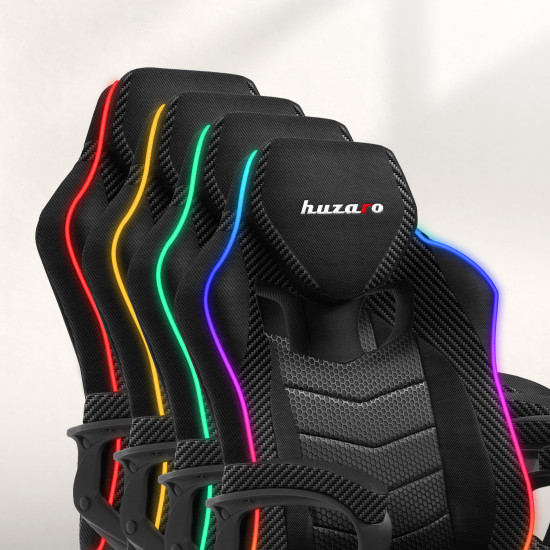 Huzaro Force 2.5 RGB Carbon Mesh Scaun de Gaming