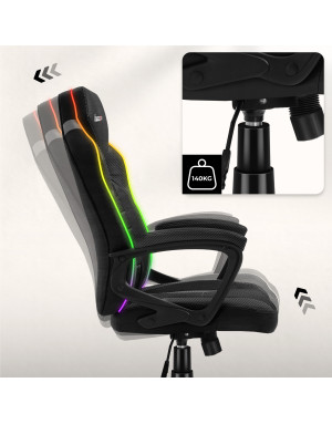 Huzaro Force 2.5 RGB Carbon Mesh Scaun de Gaming