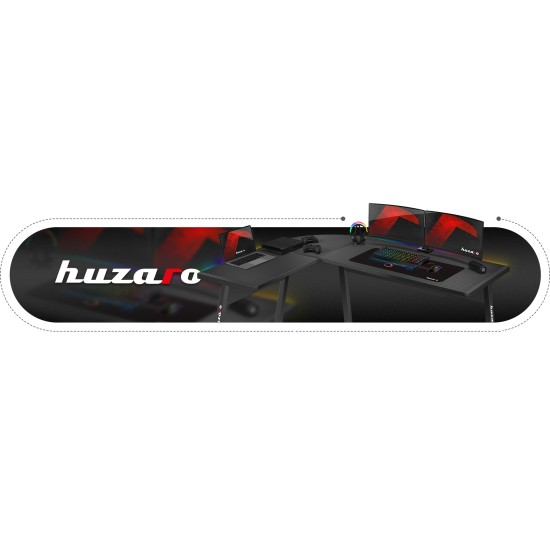 Huzaro Hero 6.0 RGB LED Negru Colț Birou de Gaming