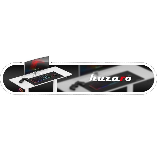 Huzaro Hero 8.2 Alb Electric Birou de Gaming