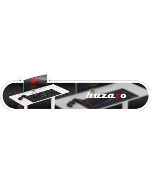 Huzaro Hero 8.2 Alb Electric Birou de Gaming