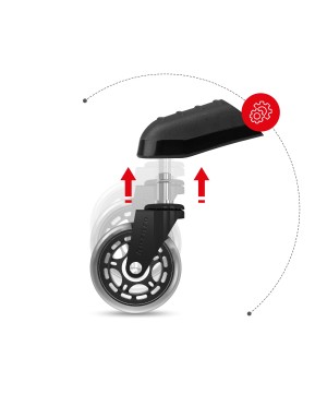 Casters 2.0 Roată Rotile de Scaun