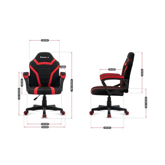 HUZARO RANGER 1.0 Rosu Mesh Scaun de Gaming Pentru Copii