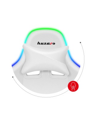 HUZARO FORCE 6.2 Alb RGB LED Scaun de Gaming