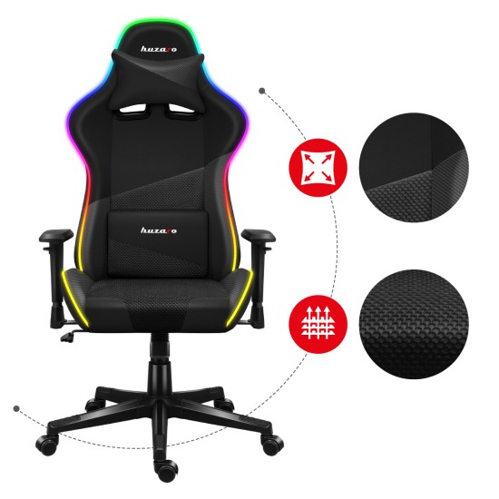 HUZARO FORCE 6.2 Negru RGB LED Scaun de Gaming