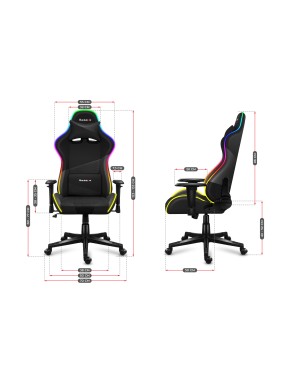 HUZARO FORCE 6.2 Negru RGB LED Scaun de Gaming