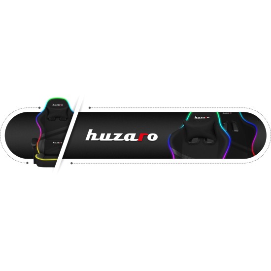 HUZARO FORCE 4.4 RGB Negru Mesh Scaun de Gaming