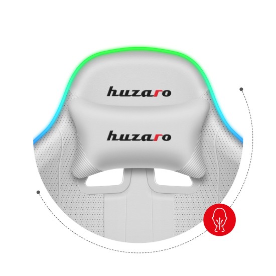 HUZARO Force 4.7 RGB Alb Scaun de Gaming