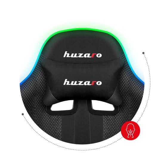 HUZARO Force 4.7 RGB Mesh Negru Scaun de Gaming