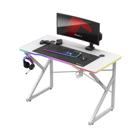 Huzaro Hero 1.7 RGB Alb, Birou de Gaming