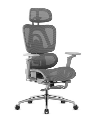 Scaun de birou ergonomic Mark Adler Expert 7.9, mesh, brate 5D, spatar reglabil, sezut ajustabil, Gri