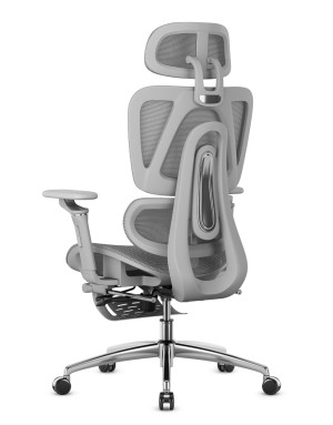 Scaun de birou ergonomic Mark Adler Expert 7.9, mesh, brate 5D, spatar reglabil, sezut ajustabil, Gri