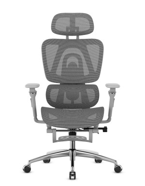 Scaun de birou ergonomic Mark Adler Expert 7.9, mesh, brate 5D, spatar reglabil, sezut ajustabil, Gri