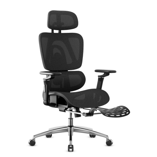 Scaun de birou ergonomic Mark Adler Expert 7.9, mesh, brate 5D, spatar reglabil, sezut ajustabil, Negru