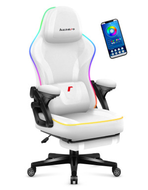 Huzaro Force 4.6 White Mesh RGB Smart Scaun de Gaming