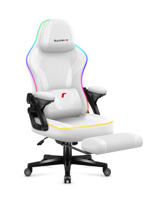 Huzaro Force 4.6 White Mesh RGB Smart Scaun de Gaming