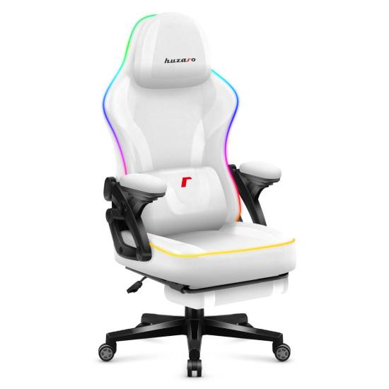 Huzaro Force 4.6 White Mesh RGB Smart Scaun de Gaming