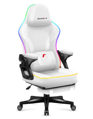 Huzaro Force 4.6 White Mesh RGB Smart Scaun de Gaming