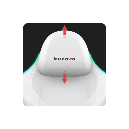 Huzaro Force 4.6 White Mesh RGB Smart Scaun de Gaming