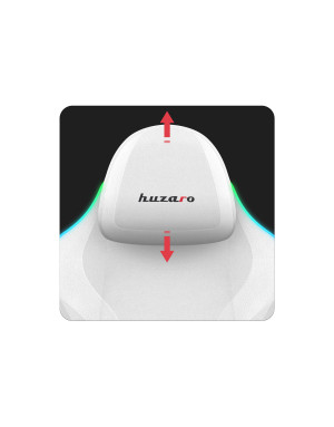 Huzaro Force 4.6 White Mesh RGB Smart Scaun de Gaming