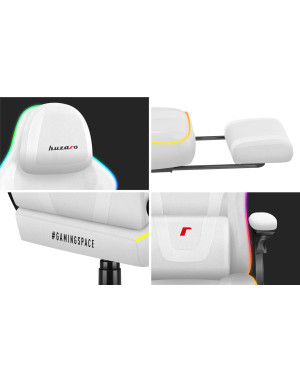 Huzaro Force 4.6 White Mesh RGB Smart Scaun de Gaming