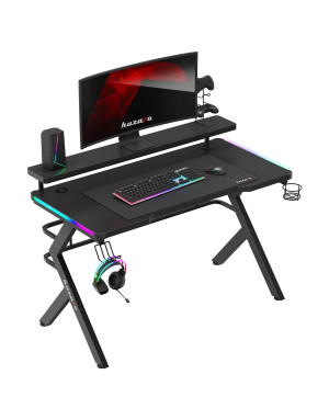 Huzaro Hero 5.0 RGB, birou gaming cu suport pentru monitor LED