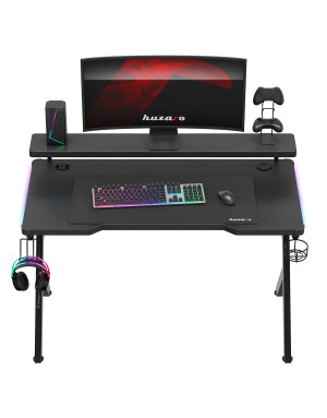 Huzaro Hero 5.0 RGB, birou gaming cu suport pentru monitor LED