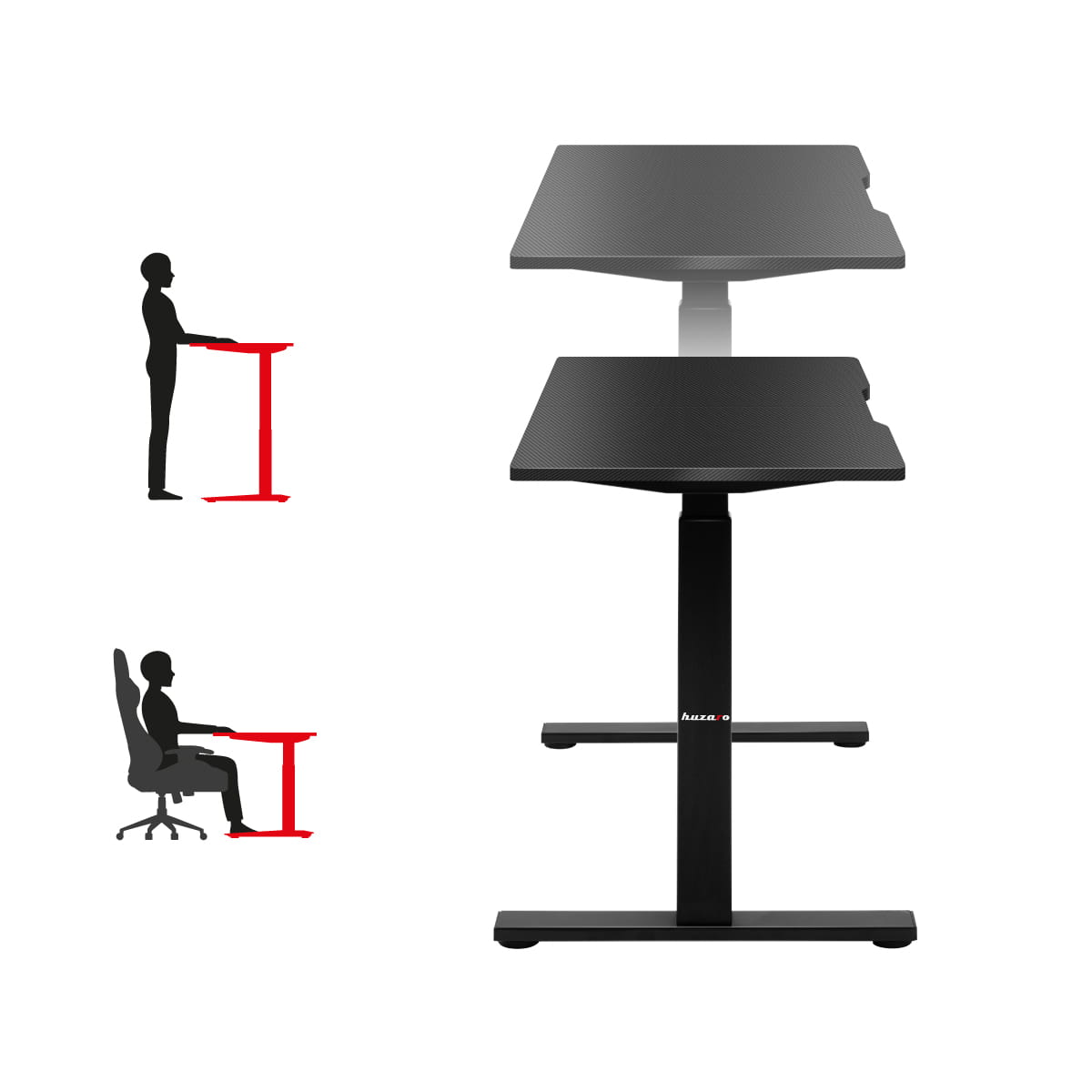 Birou electric Huzaro Hero 8.0 Black