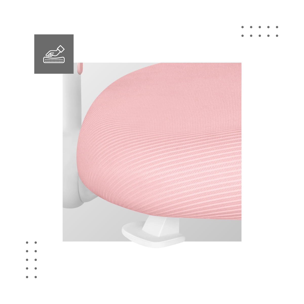 Scaun pivotant Mark Adler JUNIOR 5.0 Pink