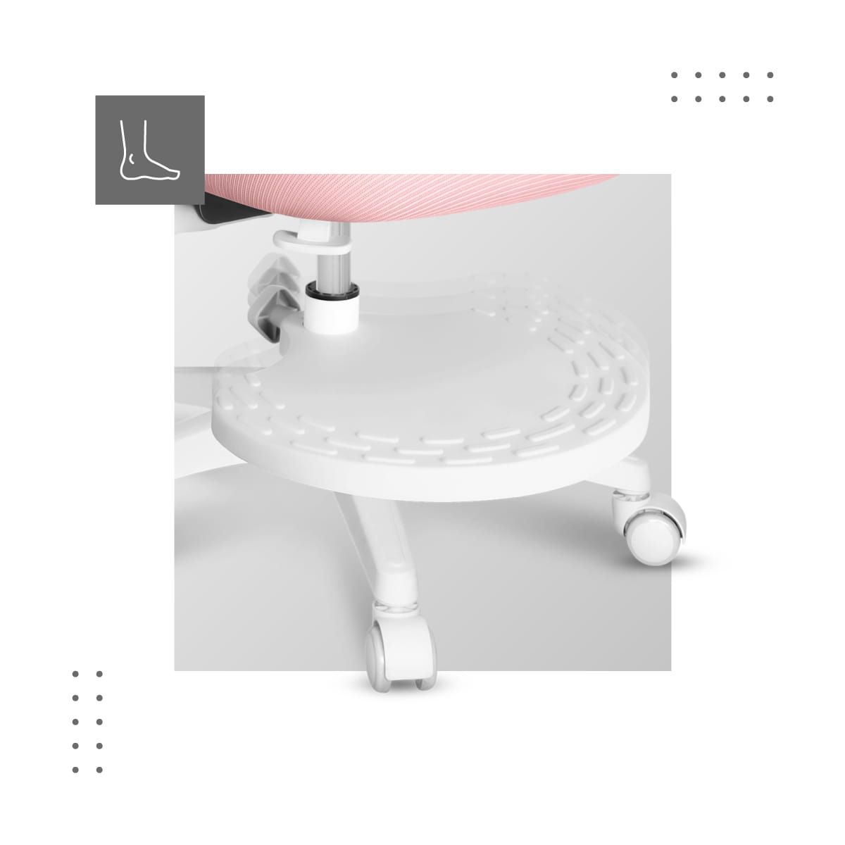 Scaun pivotant Mark Adler JUNIOR 5.0 Pink