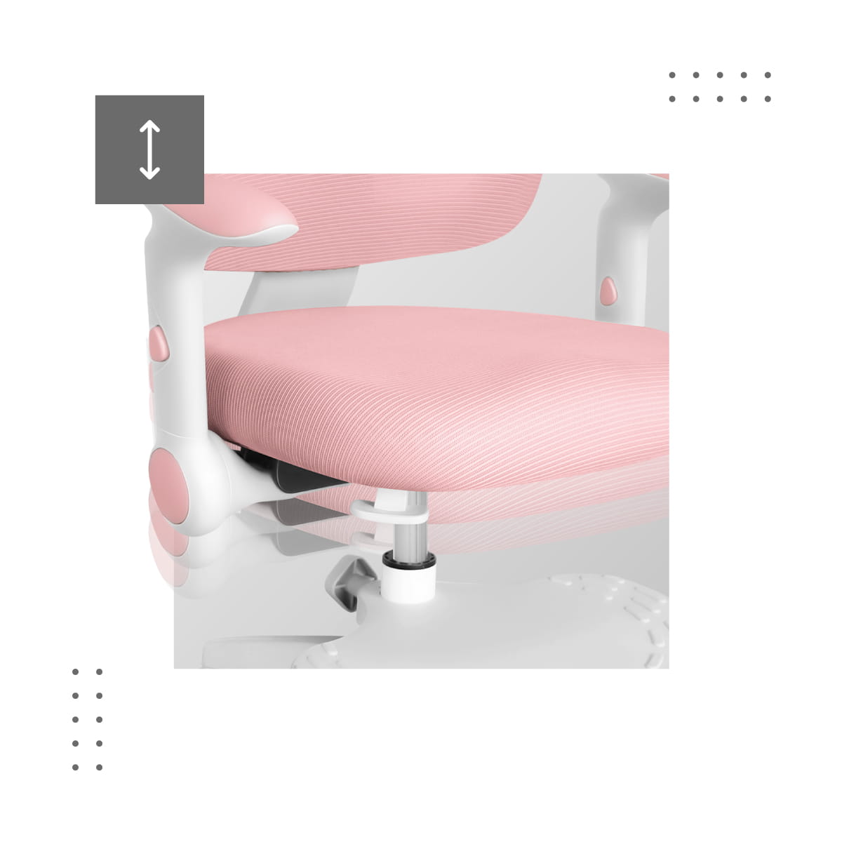 Scaun pivotant Mark Adler JUNIOR 5.0 Pink