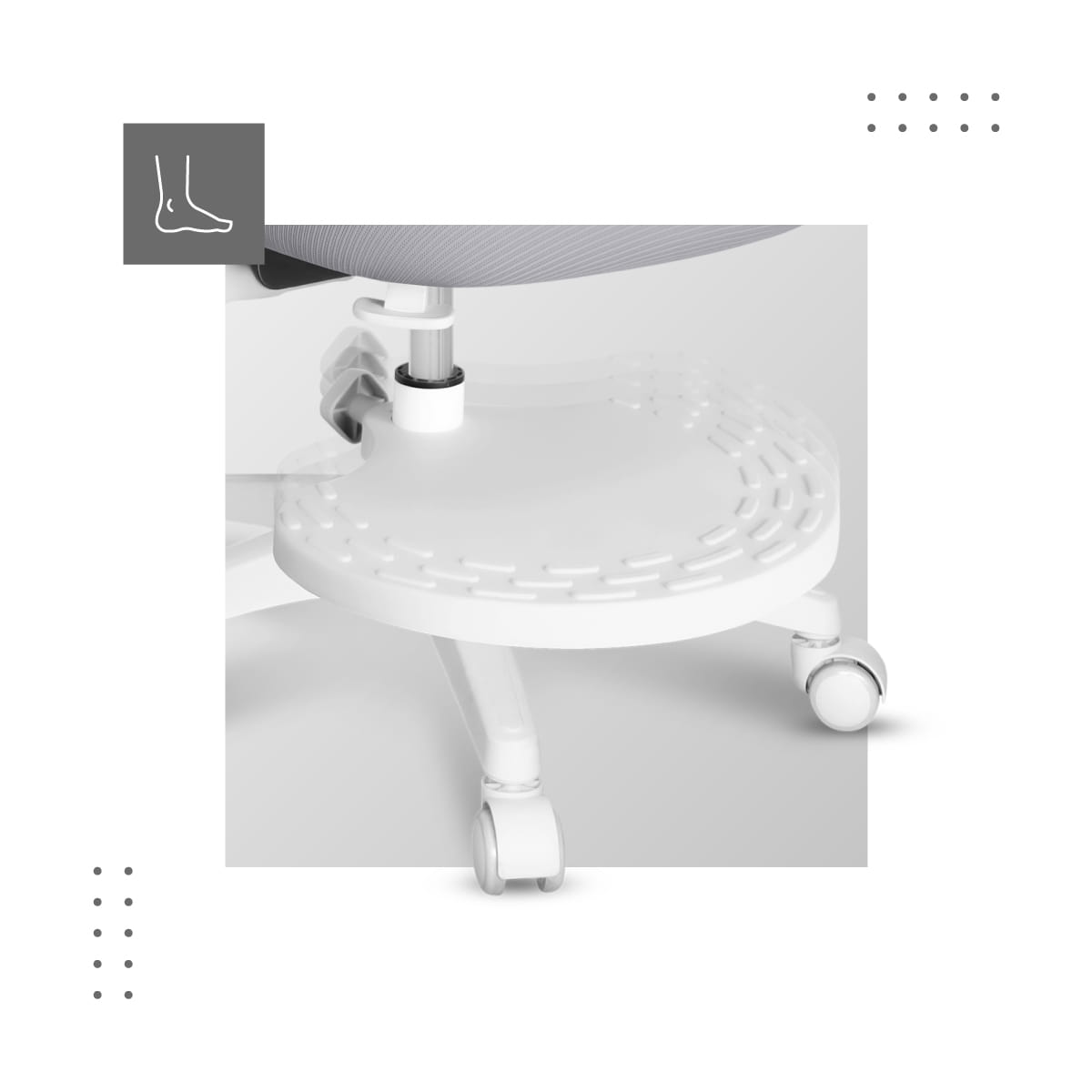 Mark Adler JUNIOR 5.0 Scaun pivotant gri