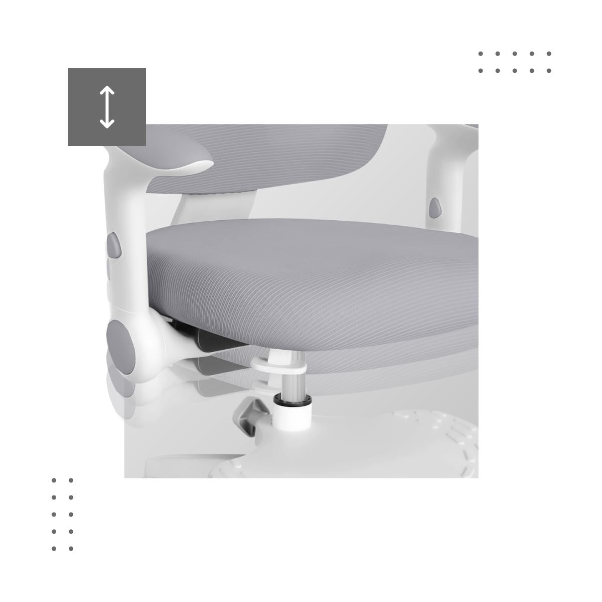 Mark Adler JUNIOR 5.0 Scaun pivotant gri