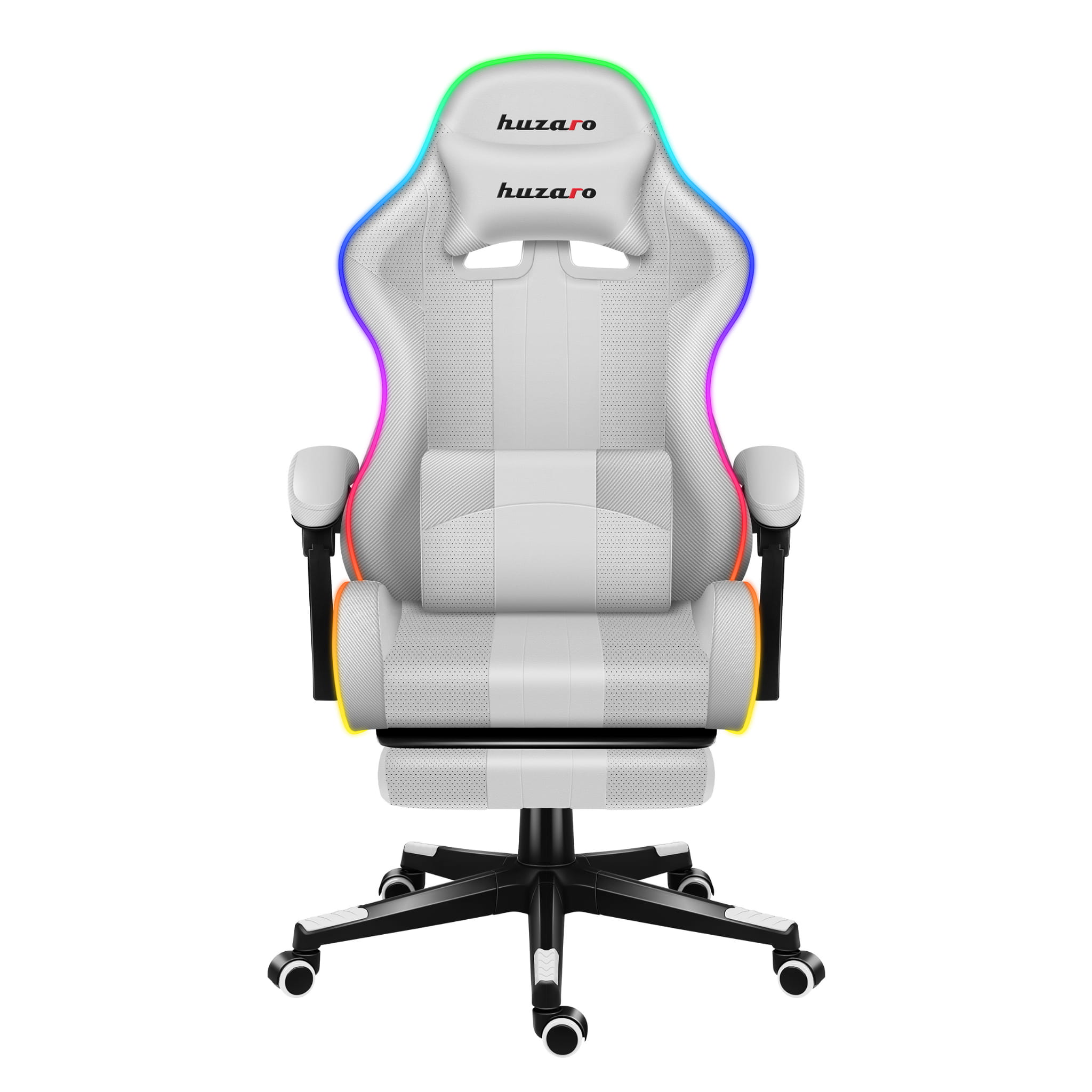 HUZARO Force 4.7 Fotoliu de gaming RGB alb