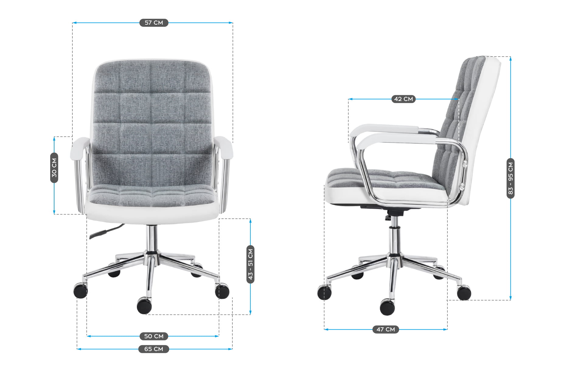 MARK ADLER FUTURE 4.0 Grey Mesh Scaun de birou