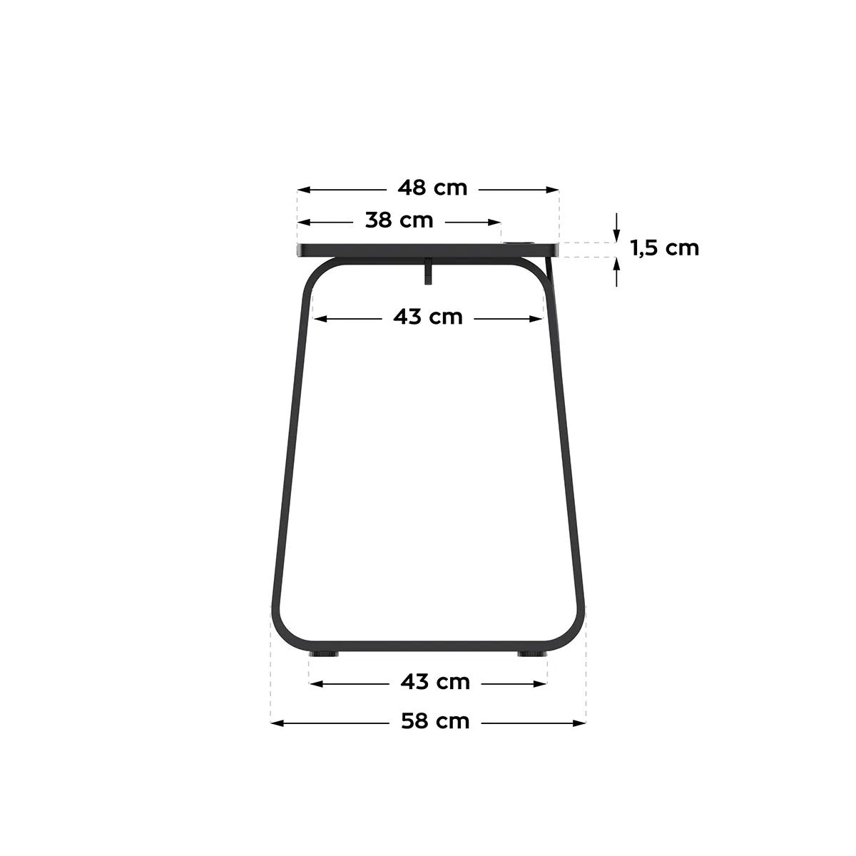 Huzaro Hero 1.5 Black 120 cm birou de gaming