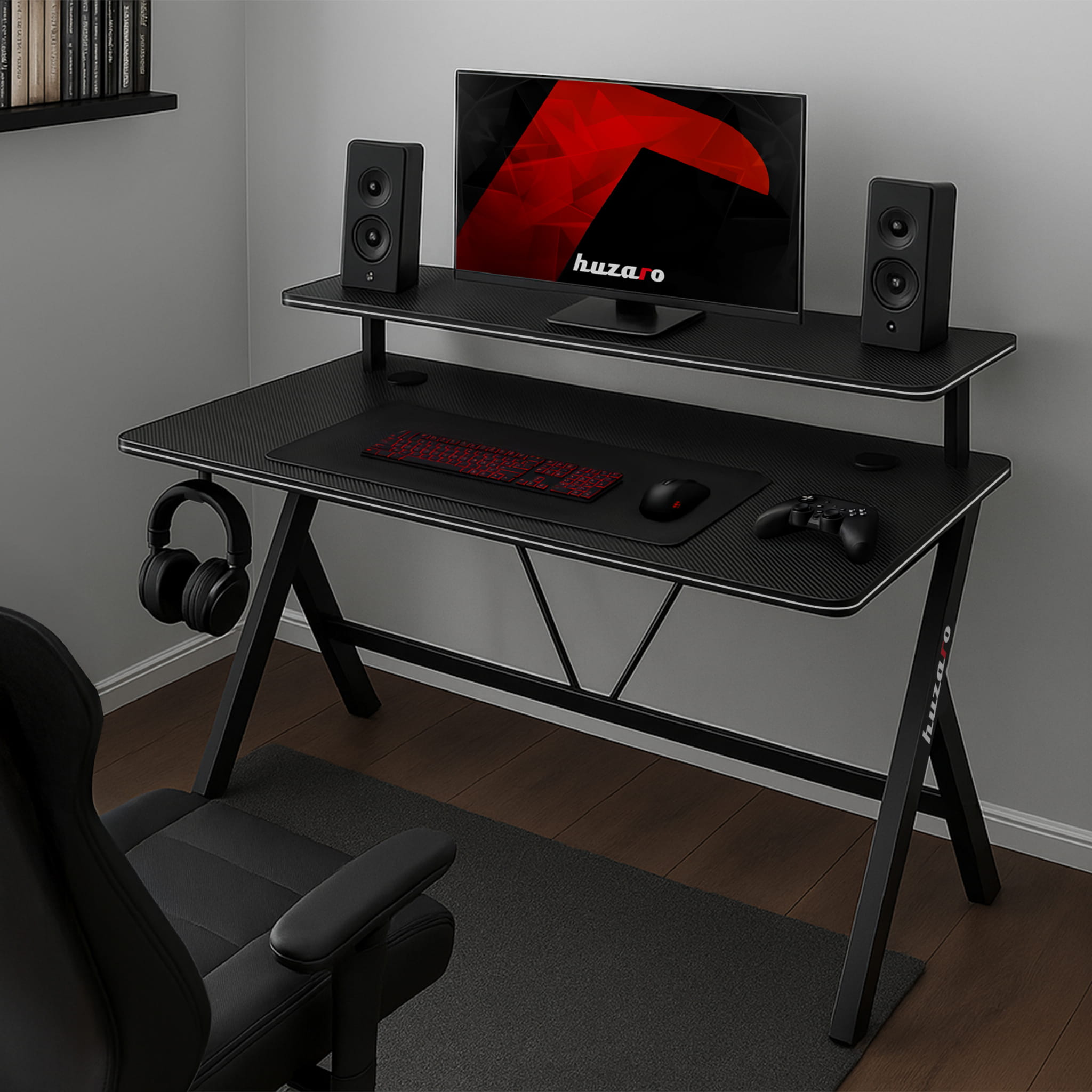 Huzaro Hero 1.9 Black birou de gaming 120 cm