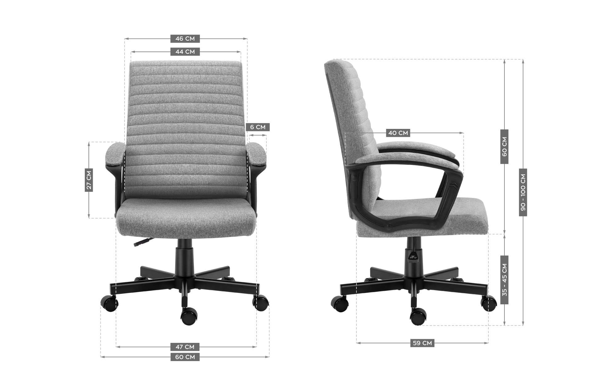 Scaun de birou Mark Adler Boss 2.5 gri